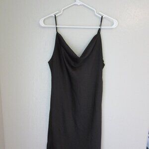 Urban Outfitters Black M Back Zip Slip Dress